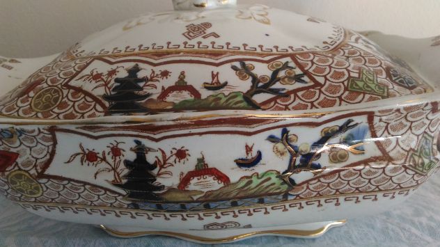 Zuppiera in porcellana di fine 1800 - Foto 4