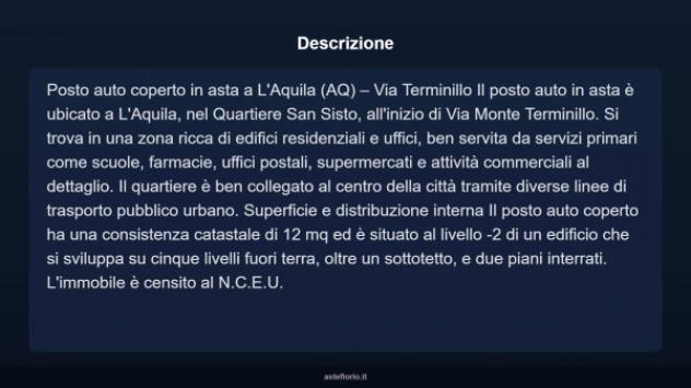 Immobile in asta di 12 m² in vendita a L'Aquila - Foto 5