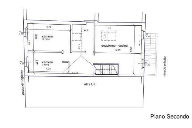 Appartamento in vendita a Fogliano Grosso - Siena 75 mq Rif: 1413073