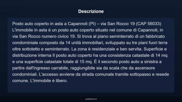 Immobile in asta di 14 m² in vendita a Capannoli - Foto 3