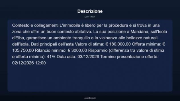 Immobile in asta di 85 m², box auto in vendita a Marciana - Foto 8
