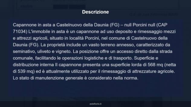 Immobile in asta di 568 m² in vendita a Castelnuovo della Daunia - Foto 5