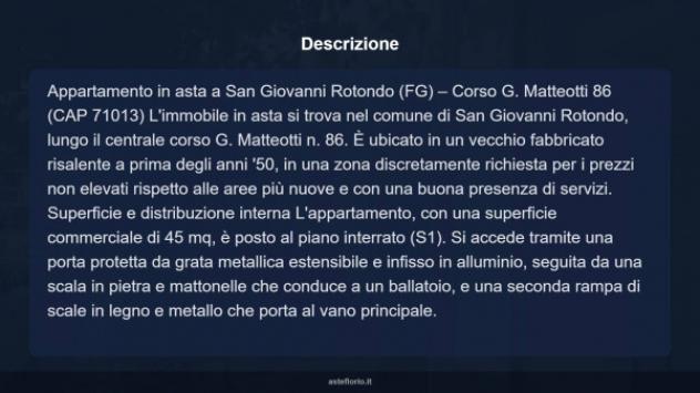 Immobile in asta di 45 m² in vendita a San Giovanni Rotondo - Foto 13
