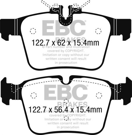 Dischi pastiglie sportive per Mercedes Classe C Brembo Xtra Max Ebc Yellow green - Foto 5