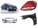 Mercedes Classe C paraurti parafango fanale airbag cofano 2014>18