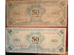 50 lire  in moneta carta 1943