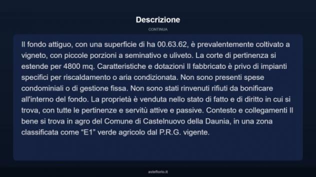 Immobile in asta di 568 m² in vendita a Castelnuovo della Daunia - Foto 6