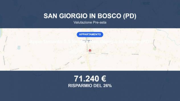 Immobile in asta di 103 m², box auto in vendita a San Giorgio in Bosco