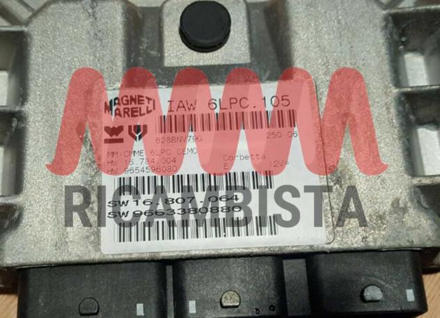 9663380880 IAW6LPC.105 Peugeot 207 centralina motore Magneti Marelli - Foto 2