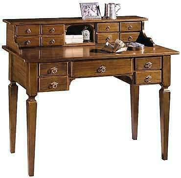 Scrittoio in Legno 13 Cassetti 1 Vano Giorno Classico cod 11005