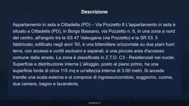 Immobile in asta di 115 m² in vendita a Cittadella - Foto 11