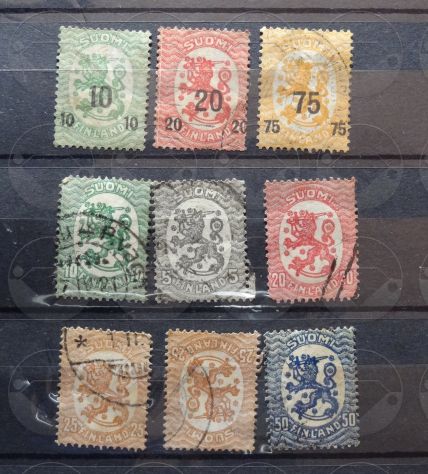 FINLANDIA 1889-1985 Lotto di 34 francobolli - Foto 2