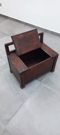 antica cassapanca in legno - Foto 4