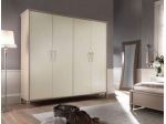 Armadio Legno 4 Ante e Cassettiera Shabby Chich Moderno cod 7026