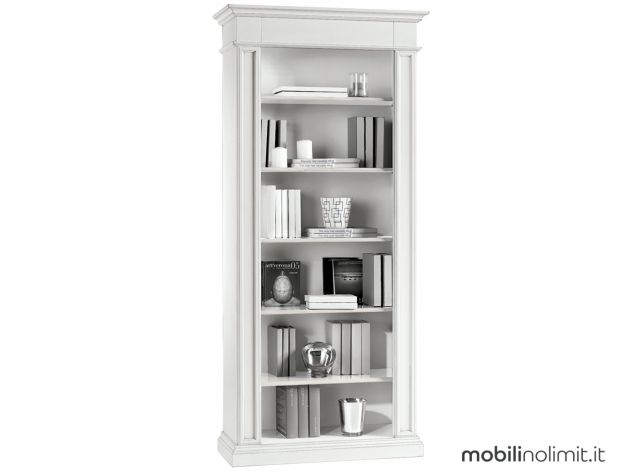 Libreria 5 Ripiani - Bianco Opaco - Nuovo