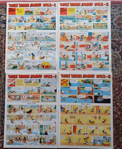 Walt Disney Sunday pages - Comic art collana Gertie daily 26 albi 1932 - 1944