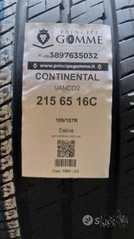 4 gomme 215 65 16C CONTINENTAL A1890 - Foto 2