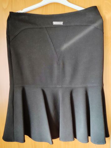 Gonna a campana pieghettata black/nera Rocco Barocco tg 44 - Foto 5