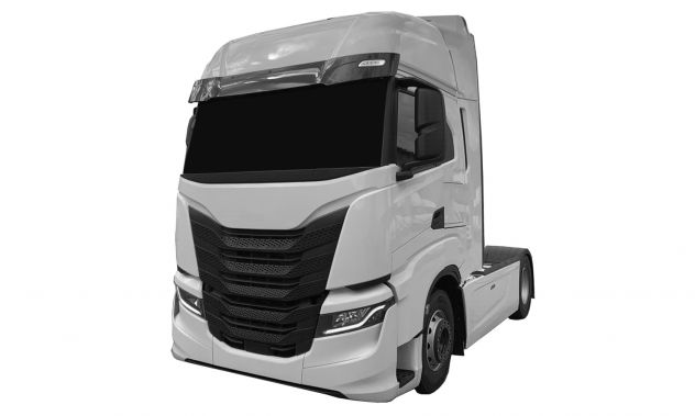 IVECO S-WAY paraurti frizione fanale calandra ossatura alzavetro pedana