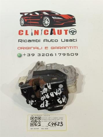 SERRATURA ANTERIORE DESTRA AUDI A3 Cabriolet Serie (8P7) 4F1837016B BZB (0813) - Foto 3
