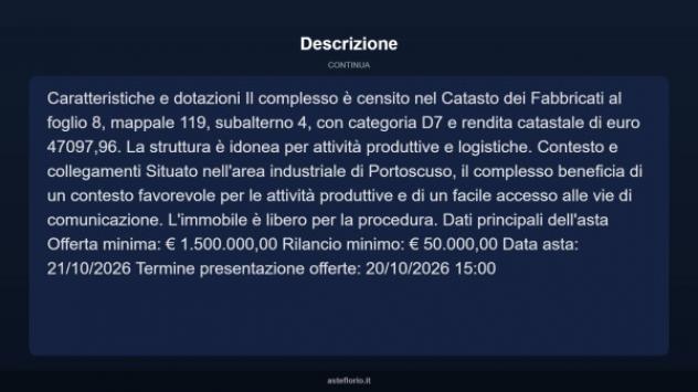 Immobile in asta di 50938 m² in vendita a Portoscuso - Foto 4