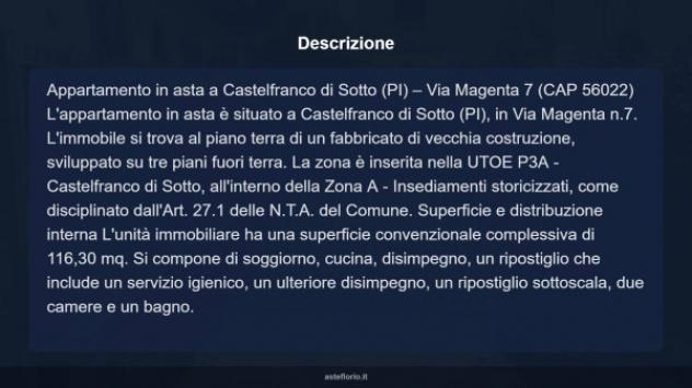 Immobile in asta di 116 m² in vendita a Castelfranco di Sotto - Foto 17