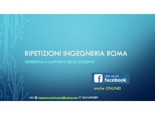 Ripetizioni Ingegneria (anche ONLINE!)