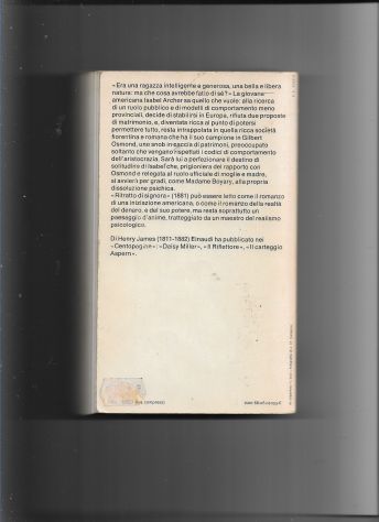 1982 RITRATTO DI SIGNORA  Henry James  Einaudi - Foto 2