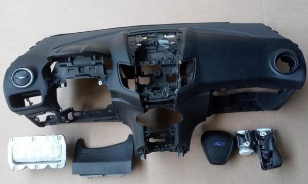 CRUSCOTTO NERO/BLU  COMPLETO DI AIR VOLANTE, PASSEGGERO, GAMBE, 2 CINTURE NO START AND STOP 999-U1294527 Carrozzeria  Allestimenti interni  Cruscotto