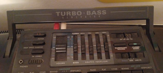 Radiolone Philips Turbo Bass vintage anni 80 - Foto 4