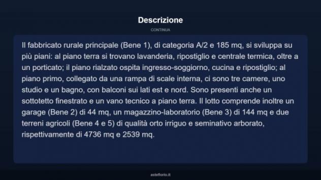 Immobile in asta di 185 m² con più di 5 locali e box auto in vendita a Ponte Buggianese - Foto 5