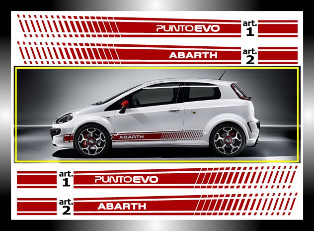 Fasce adesive auto PUNTO EVO abarth