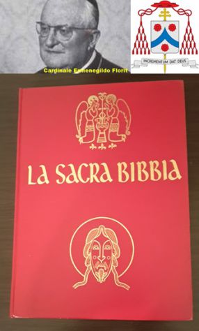 LA SACRA BIBBIA, Cardinale Ermenegildo Florit, ARNOLDO MONDADORI EDITORE 1973.