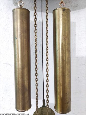 176246 Antico orologio da parete a due pesi - Foto 6