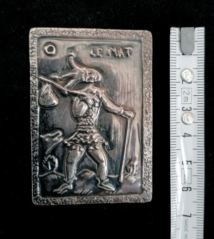 (RARITÀ ASSOLUTA) I 22 ARCANI MAGGIORI DEI TAROCCHI IN ARGENTO. PEZZO UNICO. - Foto 4