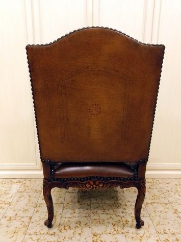 Poltrona Trono In Noce - Foto 7