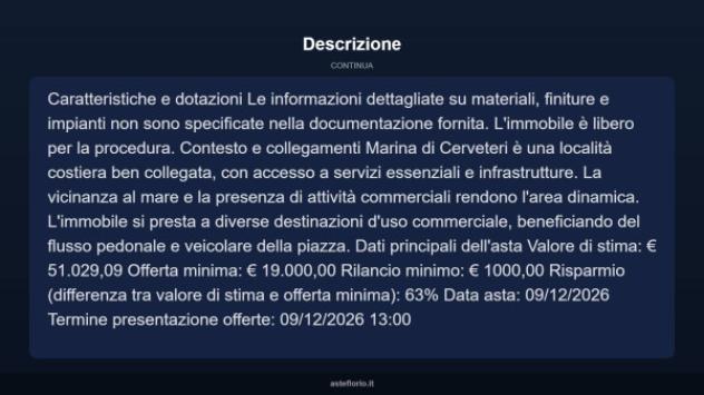 Immobile in asta di 29 m² in vendita a Cerveteri - Foto 5