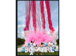 FIREWORKS SMOKE BOMBS AND SPARKS SHOW baby shower VOLCANO GENDER REVEAL