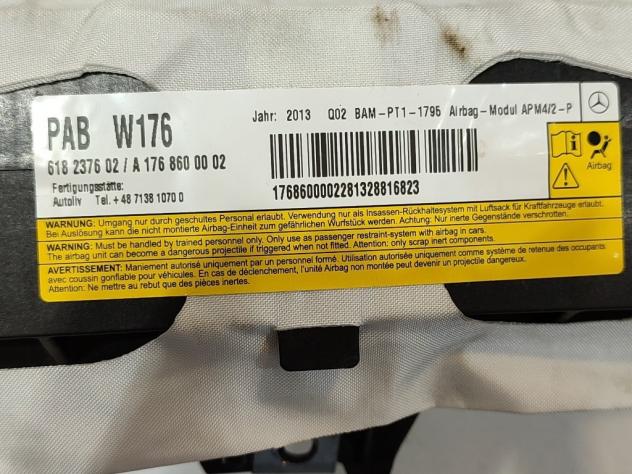 AIRBAG PASSEGGERO MERCEDES Classe A Serie (W176) A1768600002 651901 (1218) - Foto 3