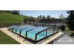Tettoie e Coperture per Piscine, Copertura telescopica per Piscina 3,7x6,4x0,8