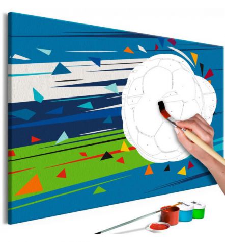 Quadro Fai Da Te 60x40 Cm. Calcio N.5 Arredalacasa Spedizione Gratis - Foto 2
