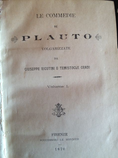 PLAUTO – LE COMMEDIE - 1870 - Foto 3
