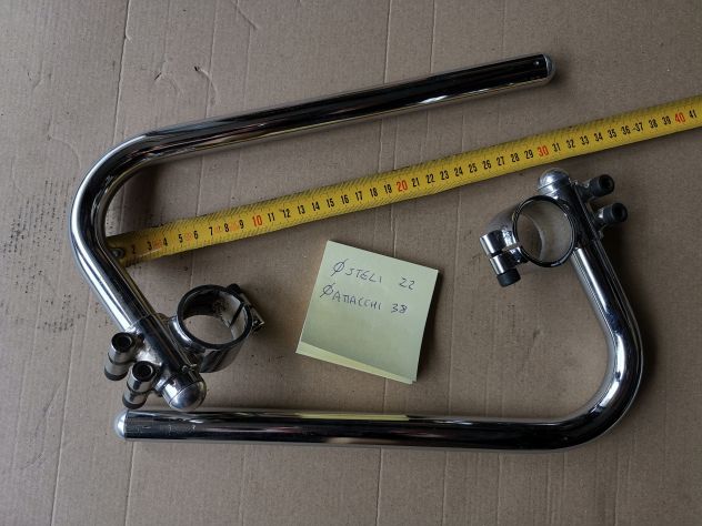 Coppia semimanubri moto custom d. 22