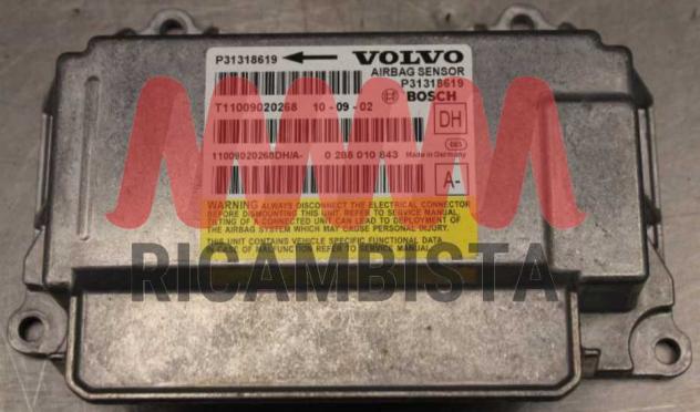 0285010843 Volvo V60 centralina airbag P31318619