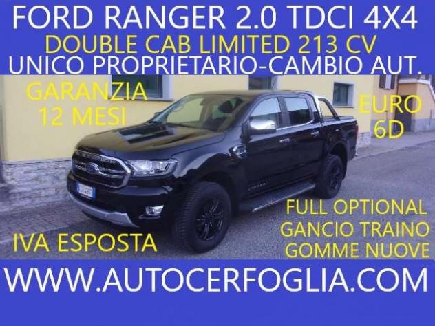 FORD Ranger 2.0 tdci double cab Limited 213cv AUTOMATICO ! rif. 24129312