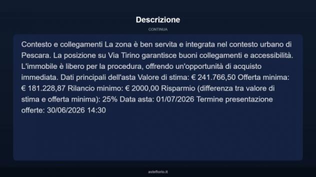 Immobile in asta di 113 m², box auto in vendita a Pescara - Foto 18