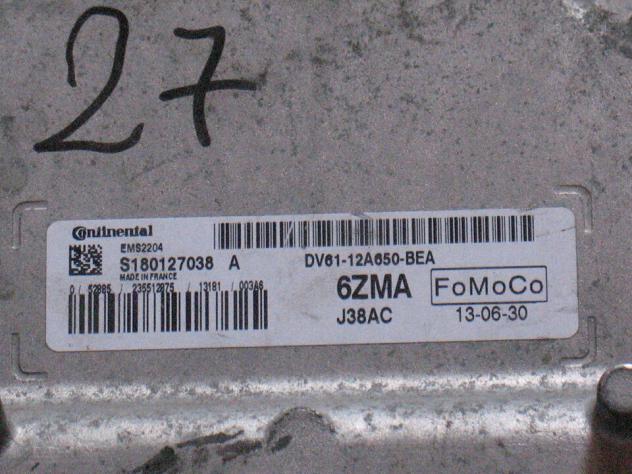 S180127038A ECU FORD FOCUS 1.6 EMS2204 S180127038A DV61-12A650-BEA 6ZMA - Foto 2