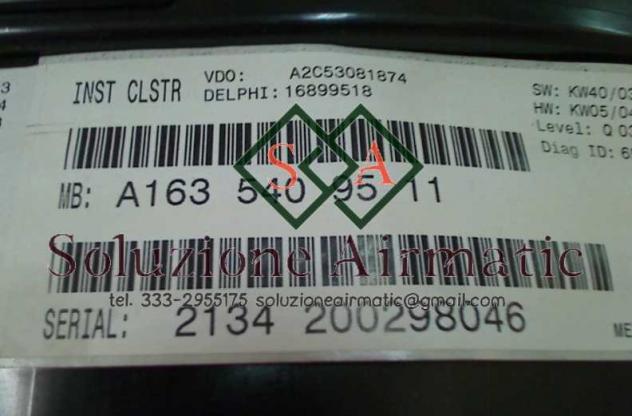 Mercedes ML W163 270 CDI quadro strumenti A1635409511 - Foto 3
