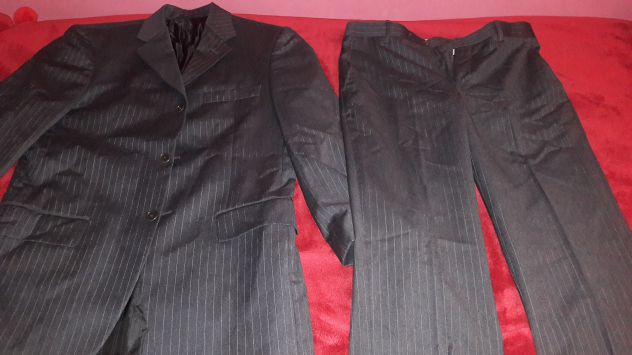 Abito nero gessato Tg M - 46 - NUOVO - Foto 2