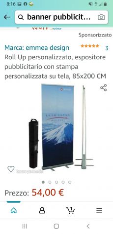 Rollup/banner con telo nero in pvc - Foto 7